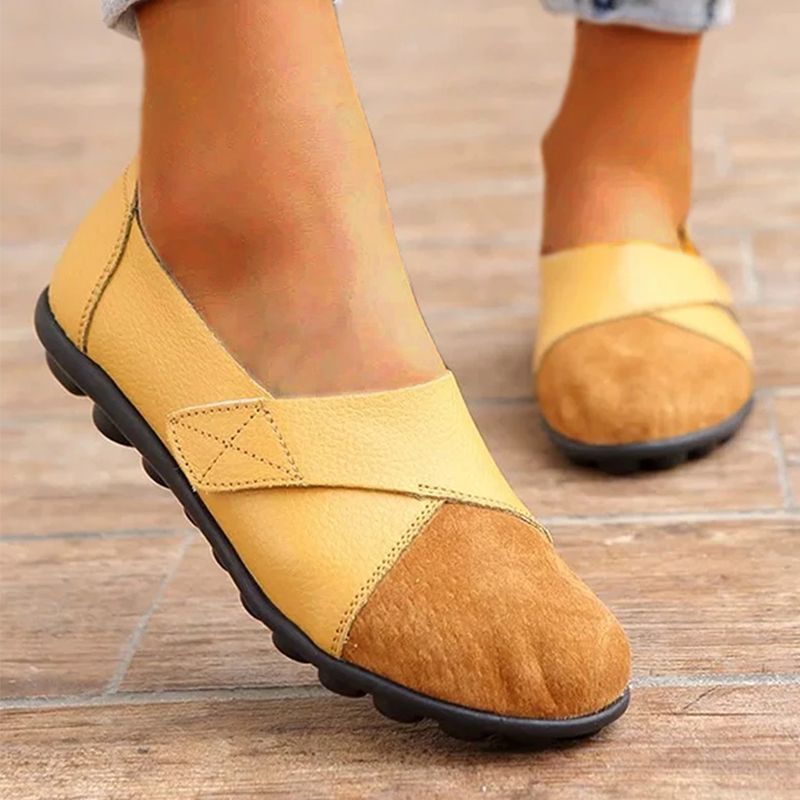 GR | Orthopedic Leather Slip-On Loafers for Women