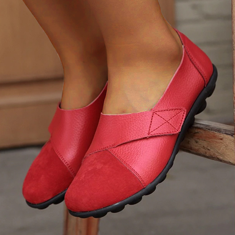 GR | Orthopedic Leather Slip-On Loafers for Women