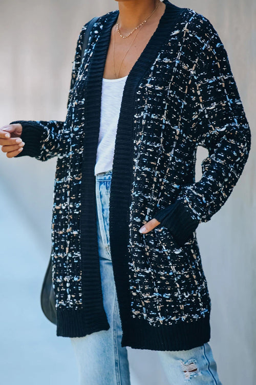 Elegante und lässige Winter-Strickjacke