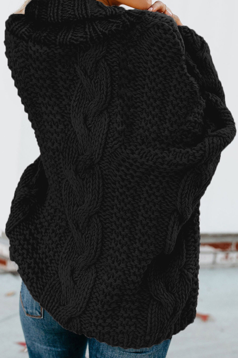 GR Twisted Knit Long Sleeve Sweater
