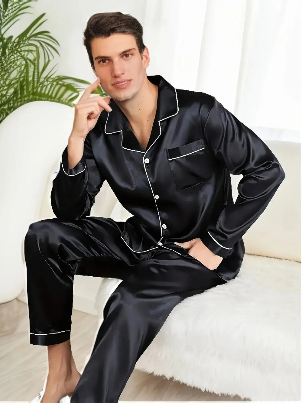 GR | Silk Satin Pyjama Set