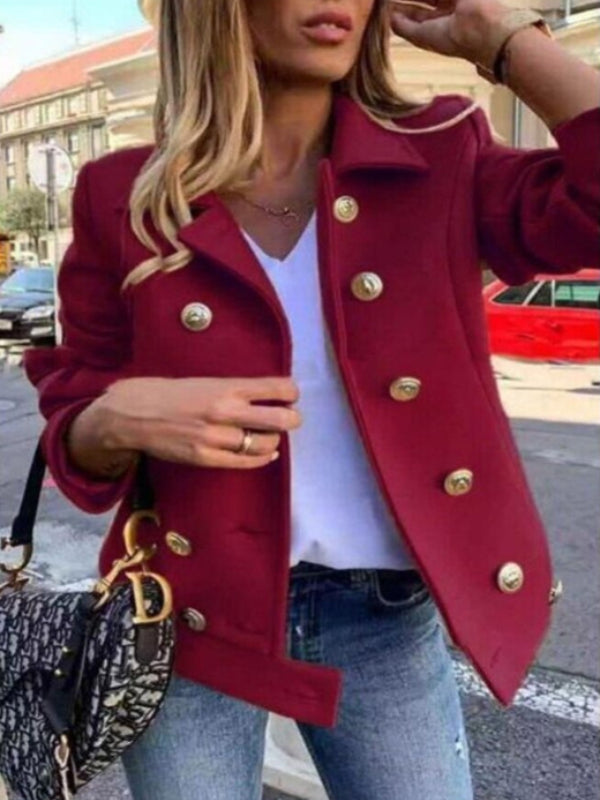 GR - Short designer jacket with gold buttons