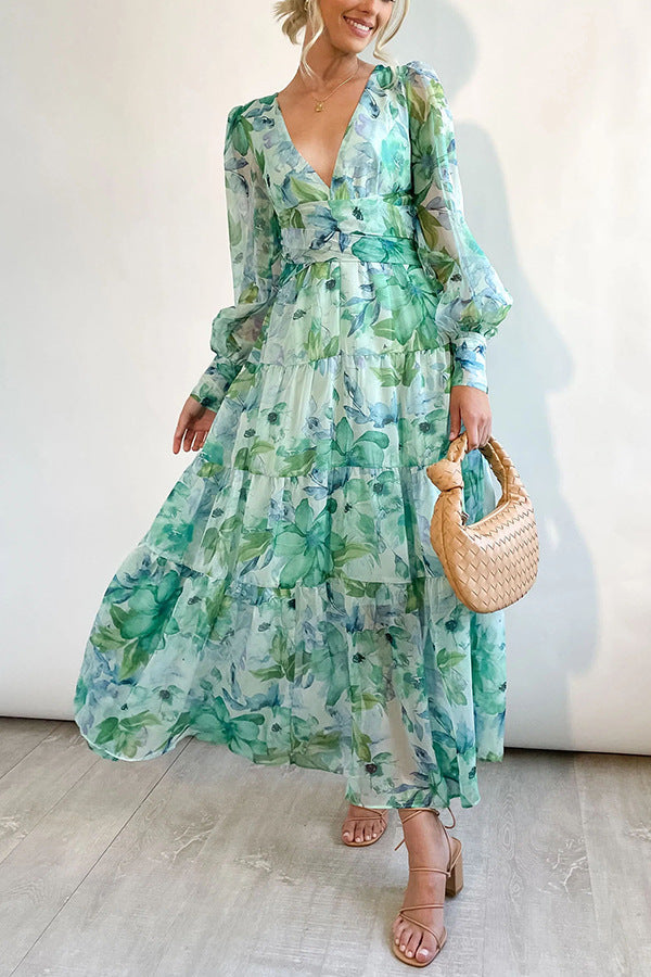 GR | Wickelkleid Mit Blumenmuster Für Damen
