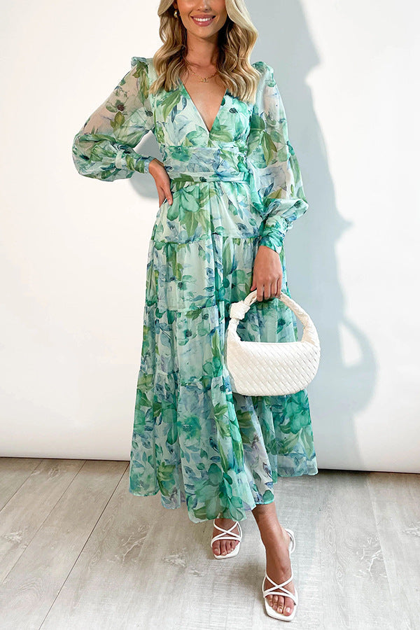 GR | Wickelkleid Mit Blumenmuster Für Damen