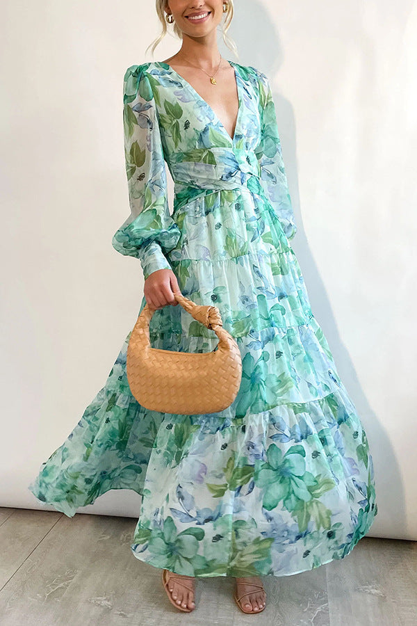 GR | Wickelkleid Mit Blumenmuster Für Damen