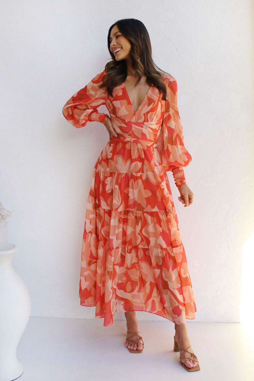 GR | Wickelkleid Mit Blumenmuster Für Damen
