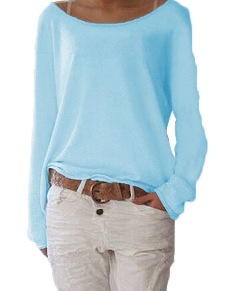 GR | Eleganter Leichter Pullover Mit Rundhalsausschnitt
