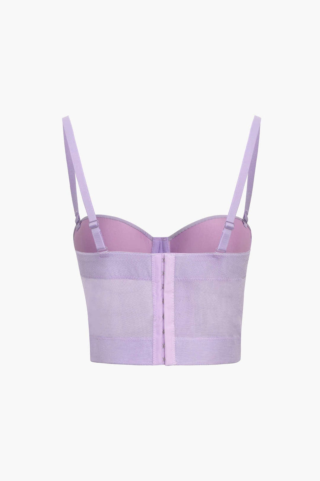 GR | Figure-hugging bustier top with underwire cups and transparent mesh structure
