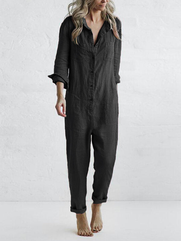 GR | Comfortable jumpsuit with waist belt