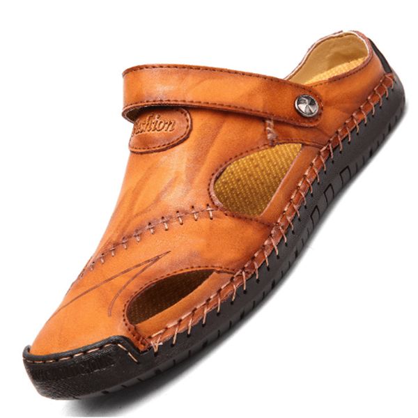 GR | Orthopedic leather sandals