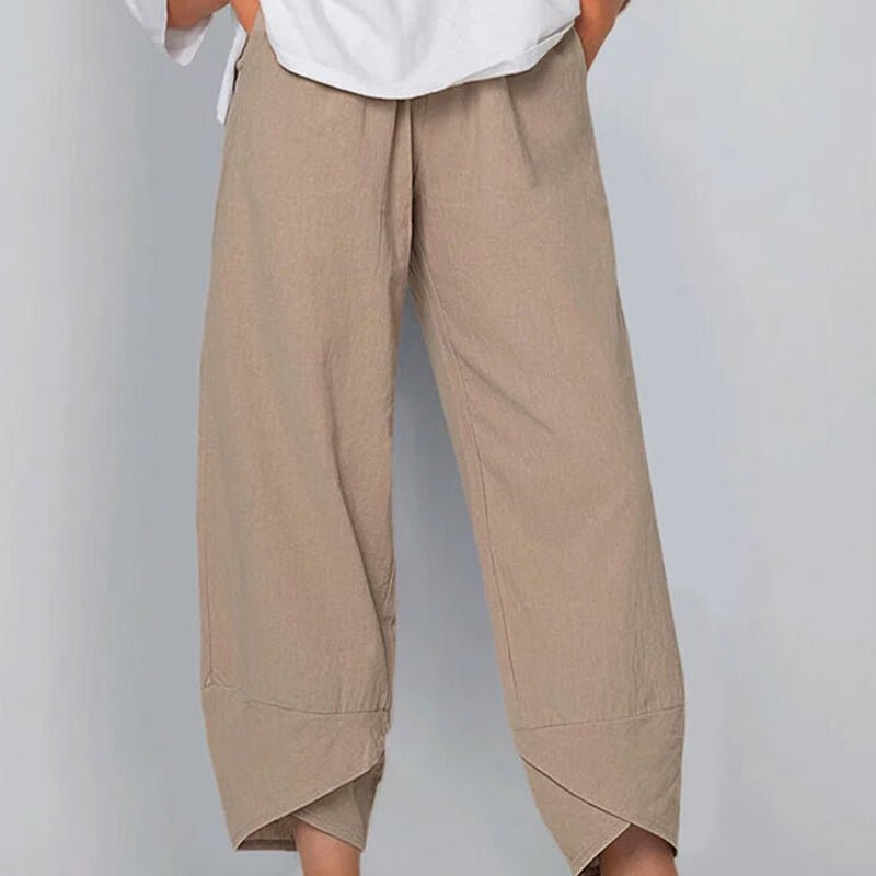 GR | Women's Trousers Lightweight Cotton and Linen Women's Summer Comfort