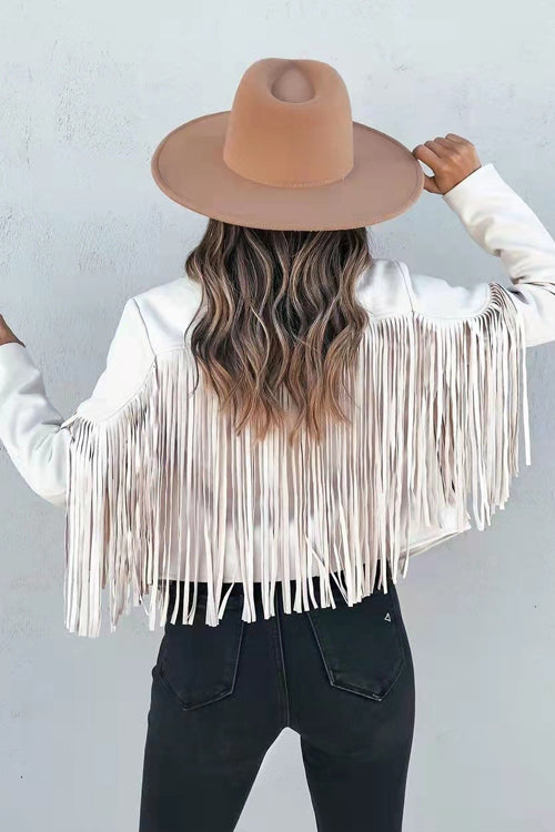 GR | At Your Best Fringe Edge Faux Suede Shacket