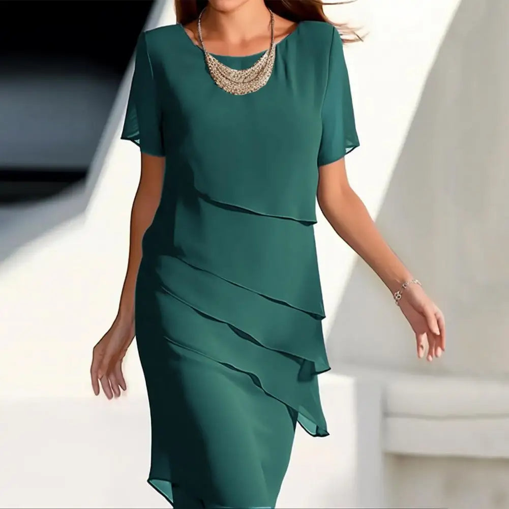 GR | Elegantes Chiffonkleid