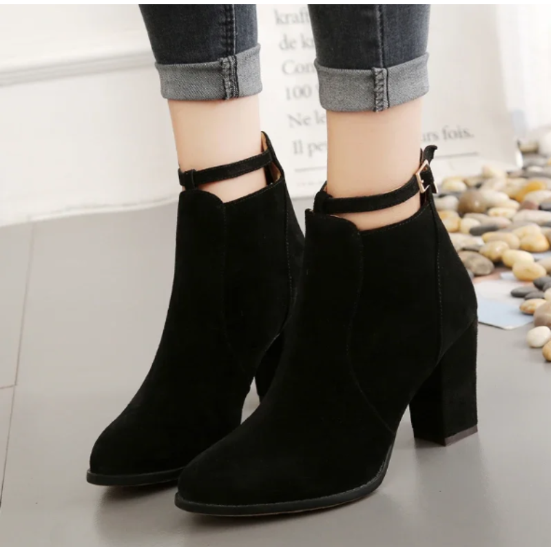 GR | High block heel boots for women