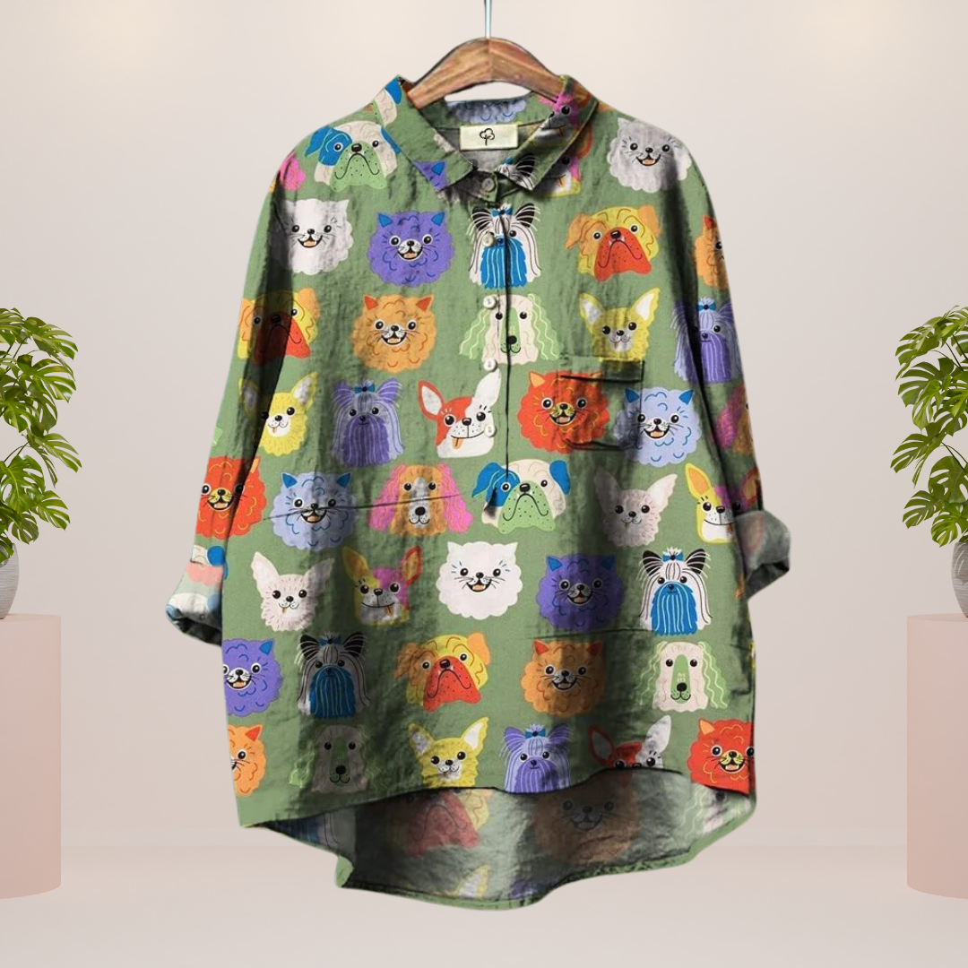 GR | Exclusive women's shirt with art print
