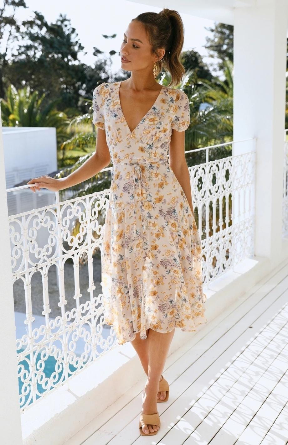 GR | Kleid in Midi Länge, Ideal Für Frühling Und Den Täglichen Gebrauch