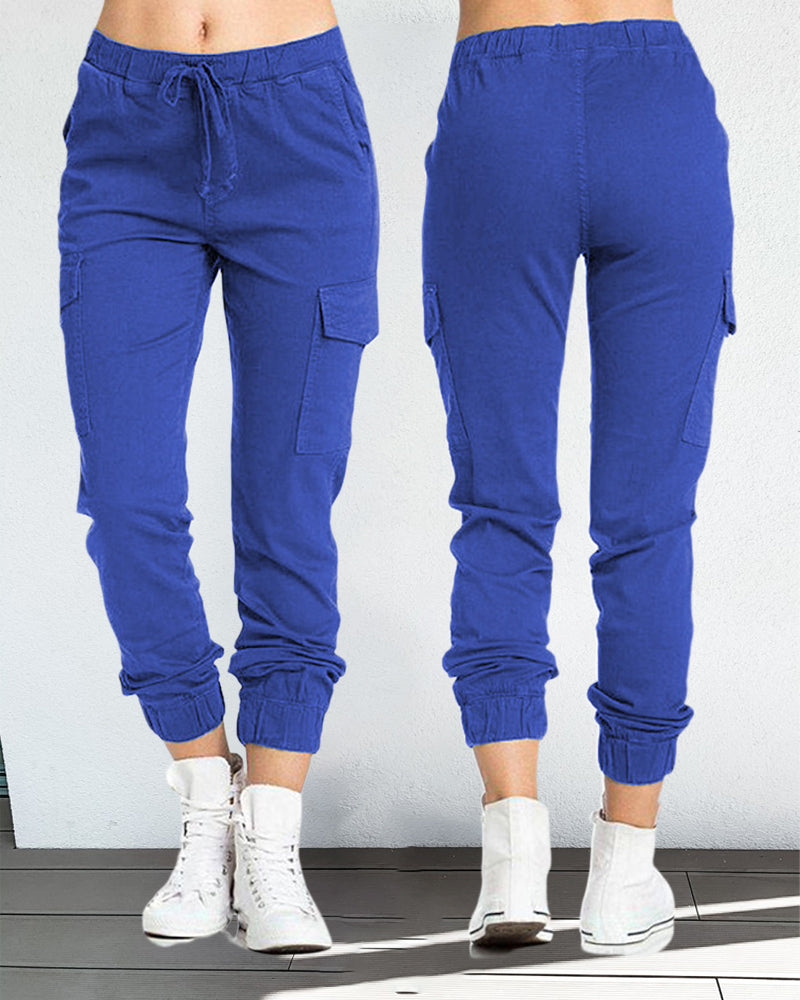 GR | Cargo-Hosen mit Gummibund in der Taille