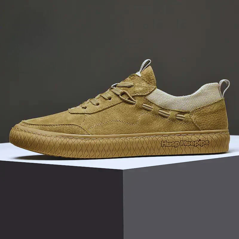 GR | Suede Sneakers with Textured Sole