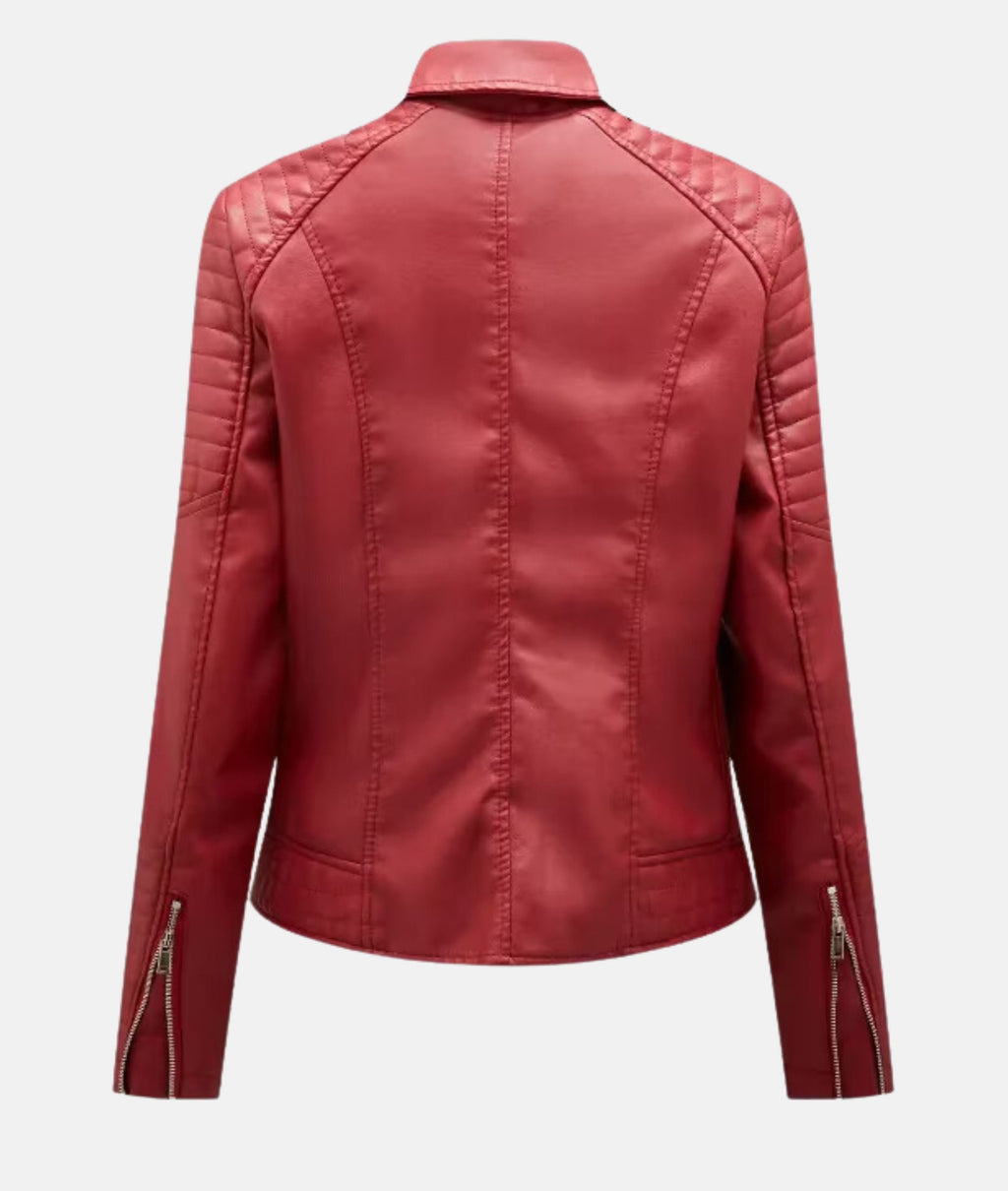 GR - Women's yellow motorcycle jacket for a bold statement