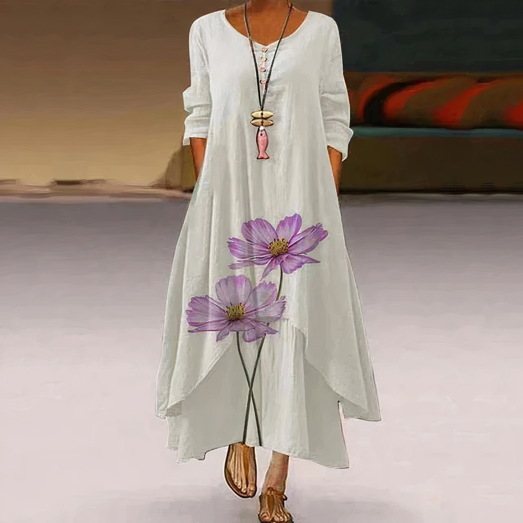 GR | Elegant fashion cotton dress 