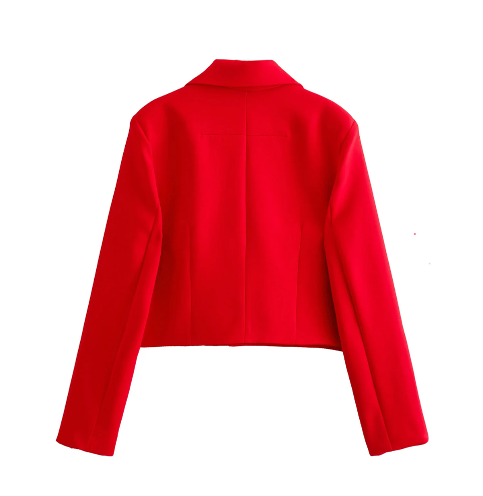 GR | Women's Bomber Jacket Short Jacket with Four Front Pockets and Minimalist Design
