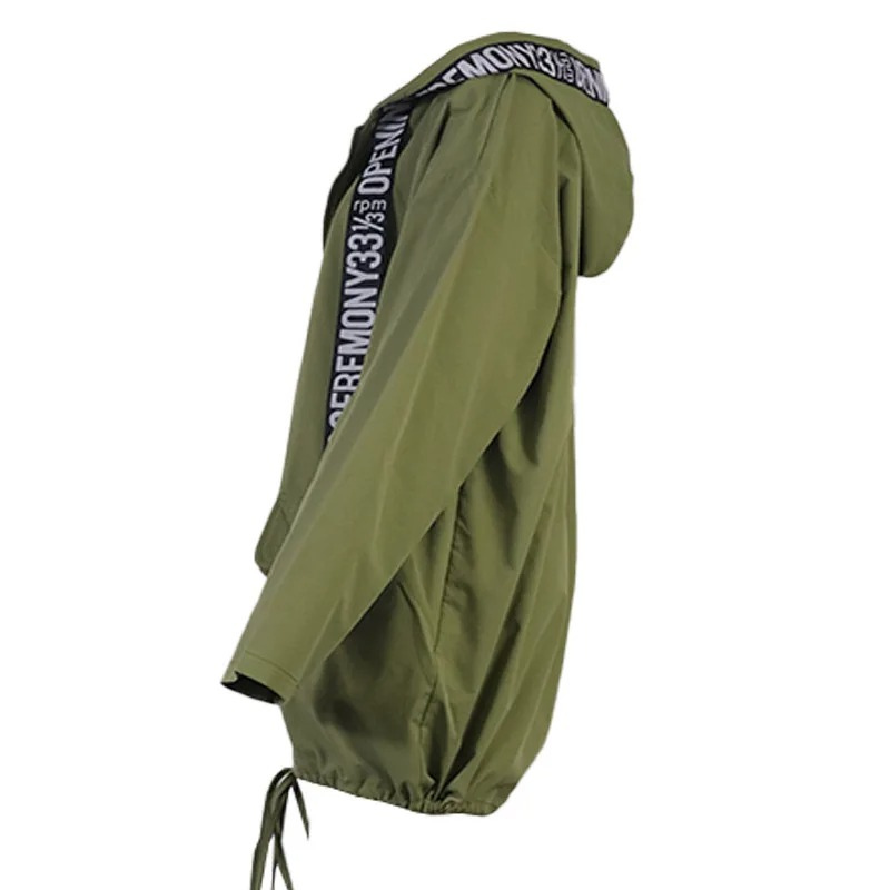 GR | Casual women's trench coat with graphic details and front pockets
