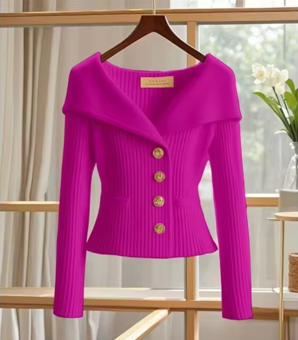 GR | Gestrickte Kurze Strickjacke