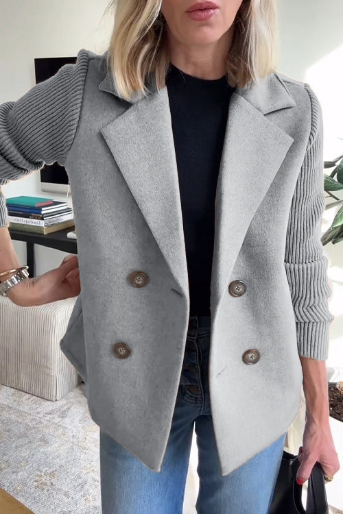 GR | Elegant blazer with contrasting sleeves