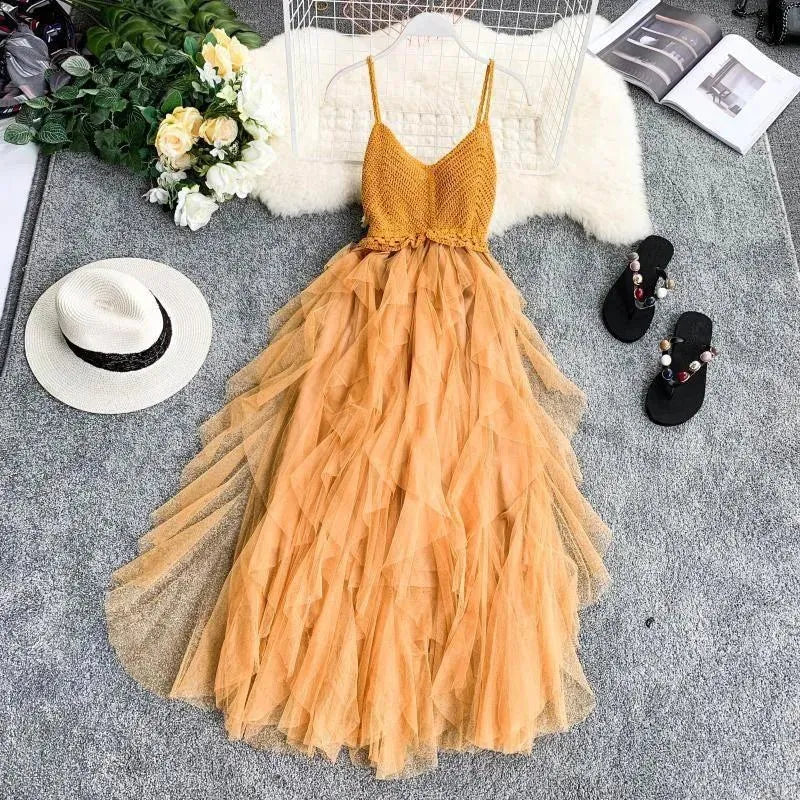 GR | Dress made of mesh loop