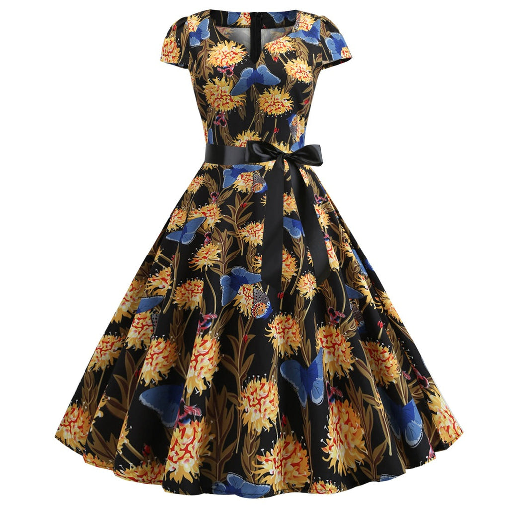 GR | Damenkleid für Hochzeitsgäste mit weitem Saum