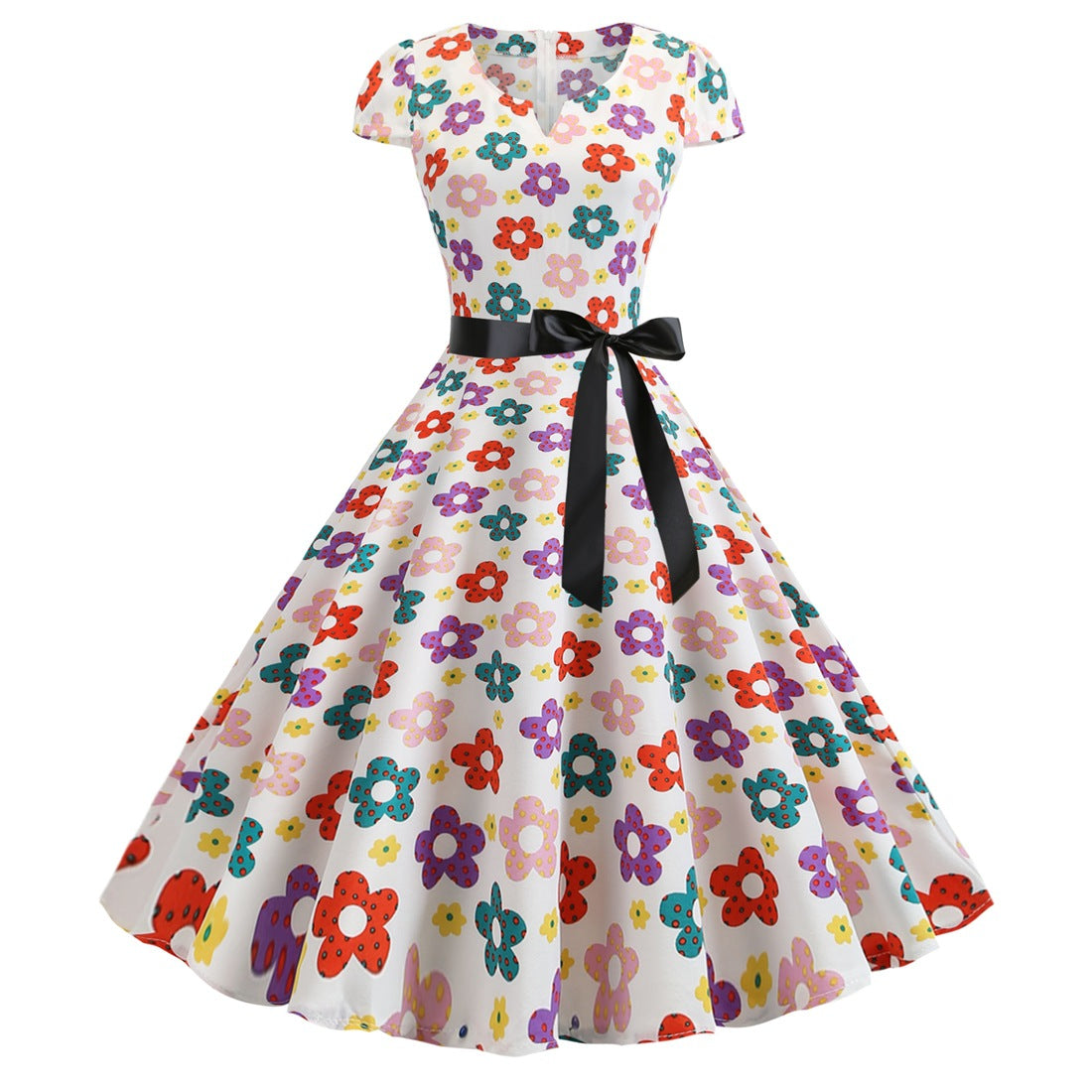 GR | Damenkleid für Hochzeitsgäste mit weitem Saum