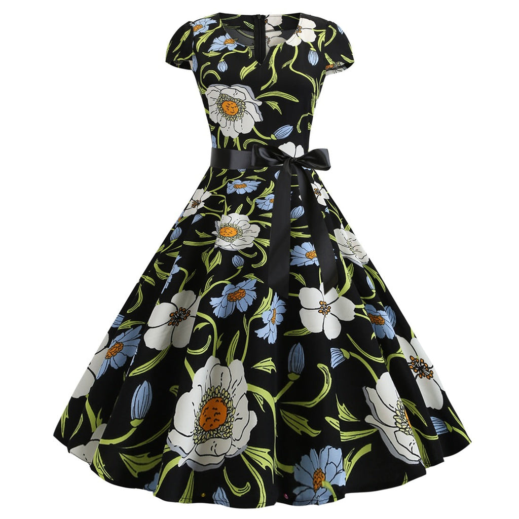 GR | Damenkleid für Hochzeitsgäste mit weitem Saum