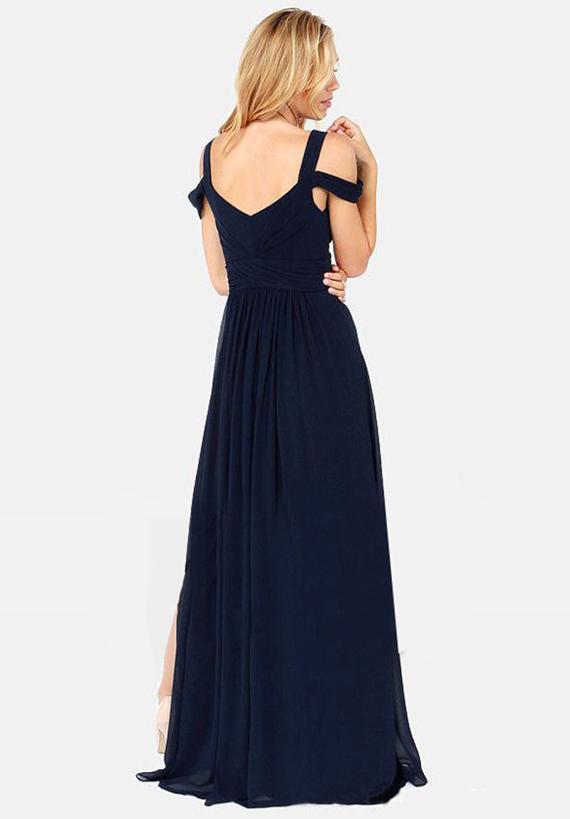 GR | Langes Elegantes Griechisches Faltenkleid