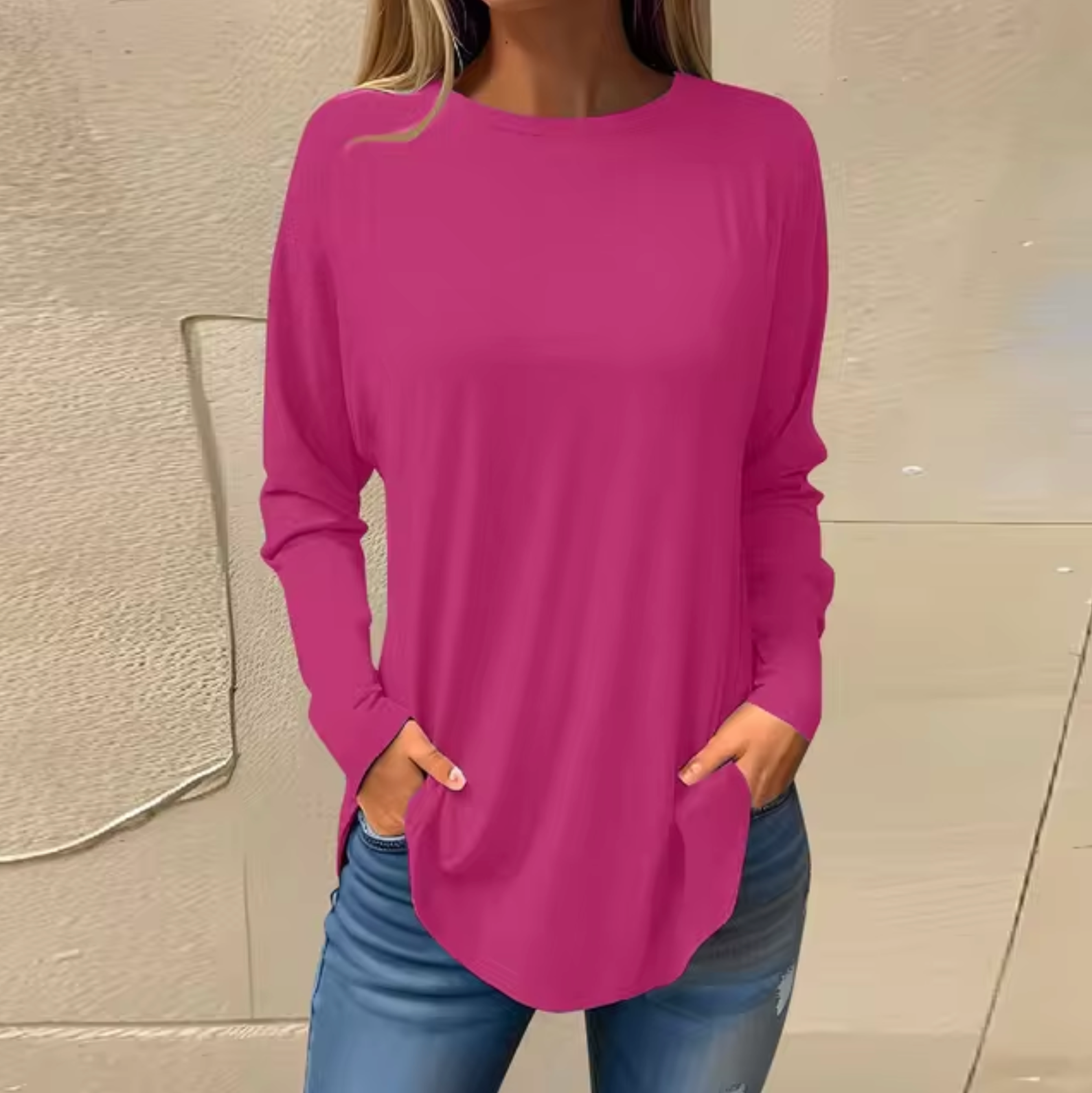 GR - Round neck sweater made of cotton