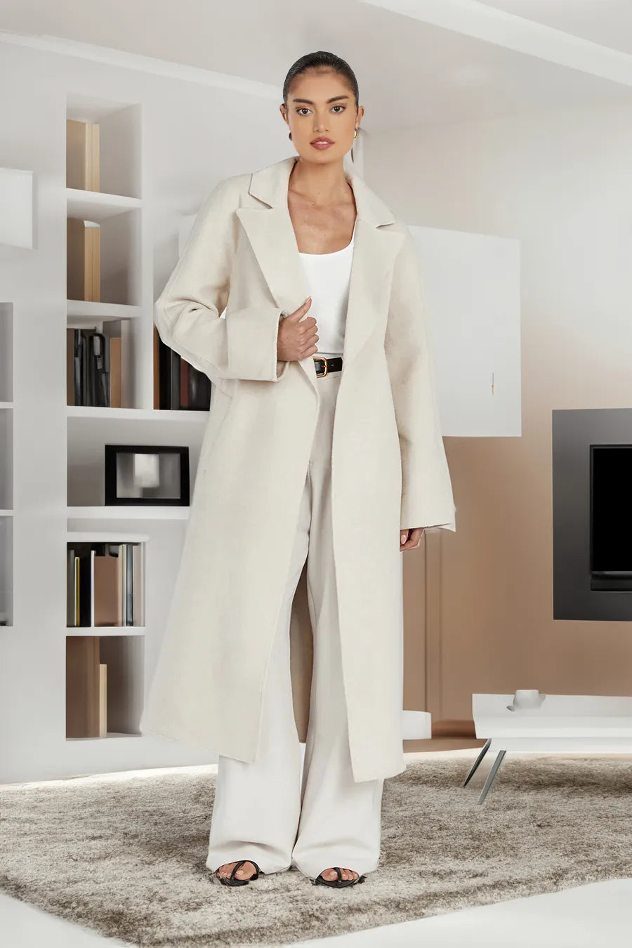 GR Trench Coat | Stylish long women's trench coat in an oversized style