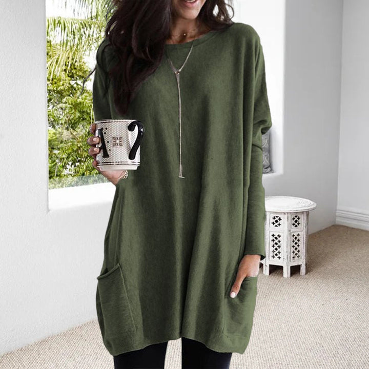GR - Women's relaxed fit pocket tunic for everyday comfort