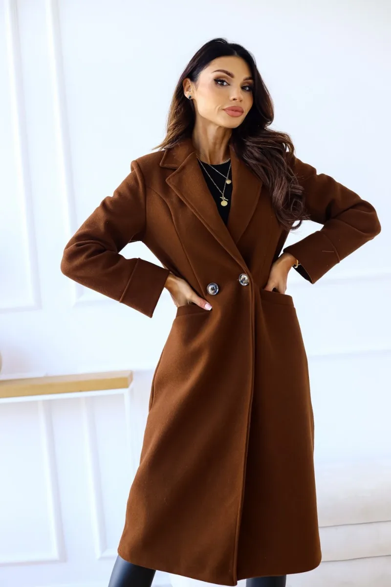 GR | Classic long trench coat with