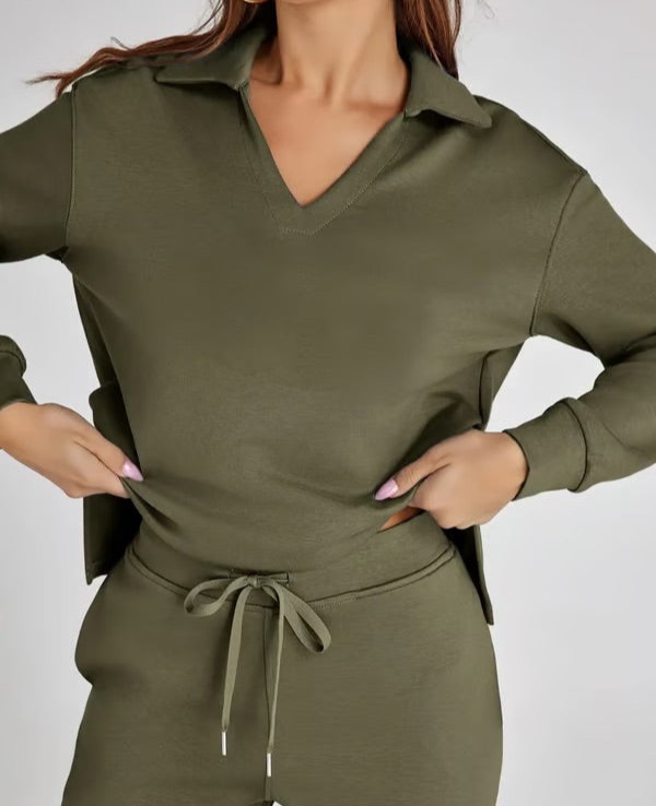 GR | Women's Two-Piece Set: Comfortable & Trendy Look for Women