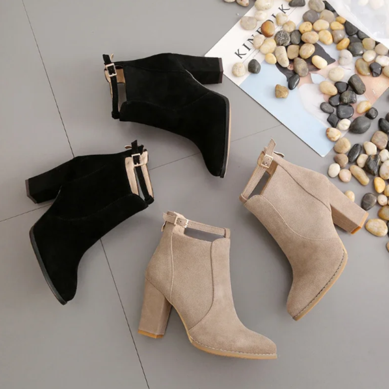 GR | High block heel boots for women