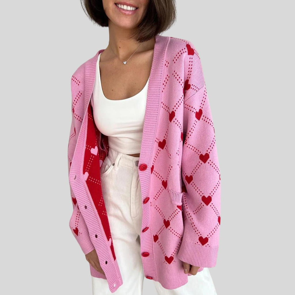 knitted women's cardigan
