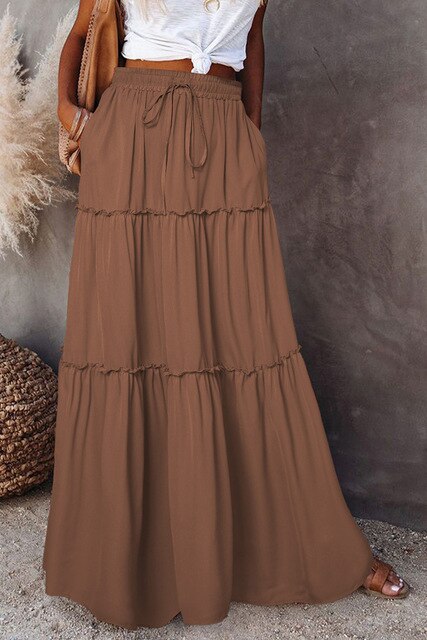 GR | Hoch-taillierter Rock im Boho-Stil