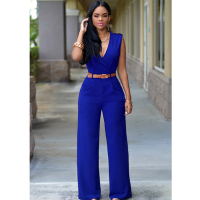 GR Women's Fashion Jumpsuit with One-Piece Trousers