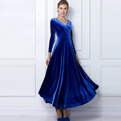 GR | Glamorous Chic dress with a thickened V-neck 