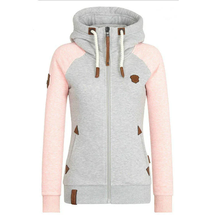 GR | Casual sweatshirt with half zipper
