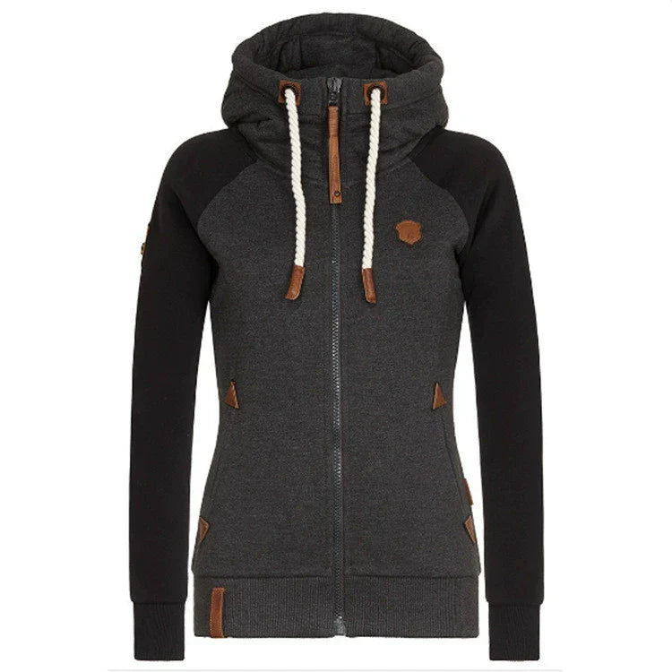 GR | Casual sweatshirt with half zipper