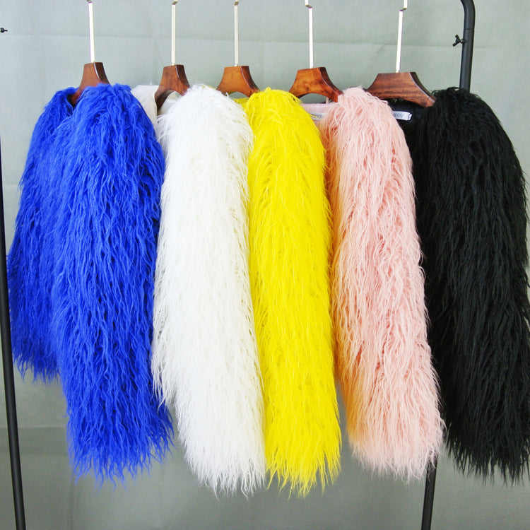 GR Boho faux fur coat