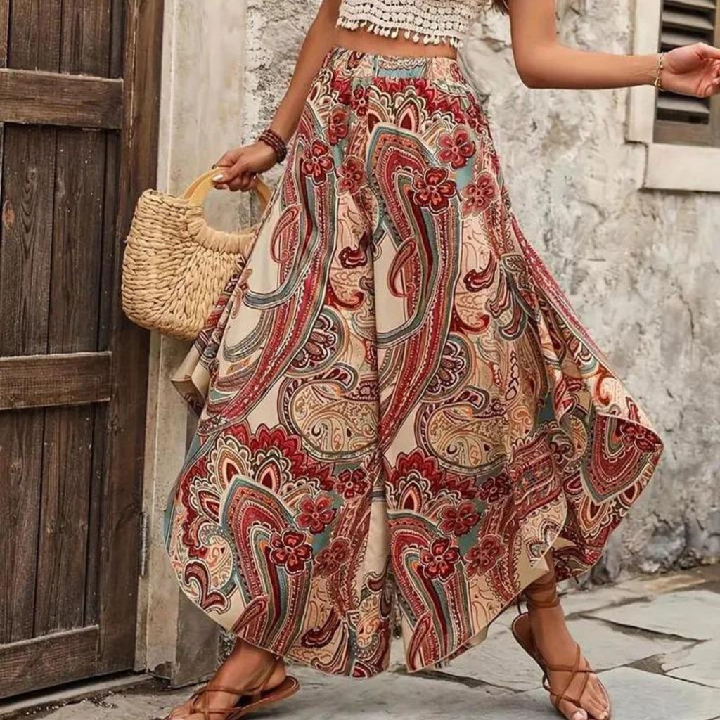 GR | Boho paisley wide-leg trousers