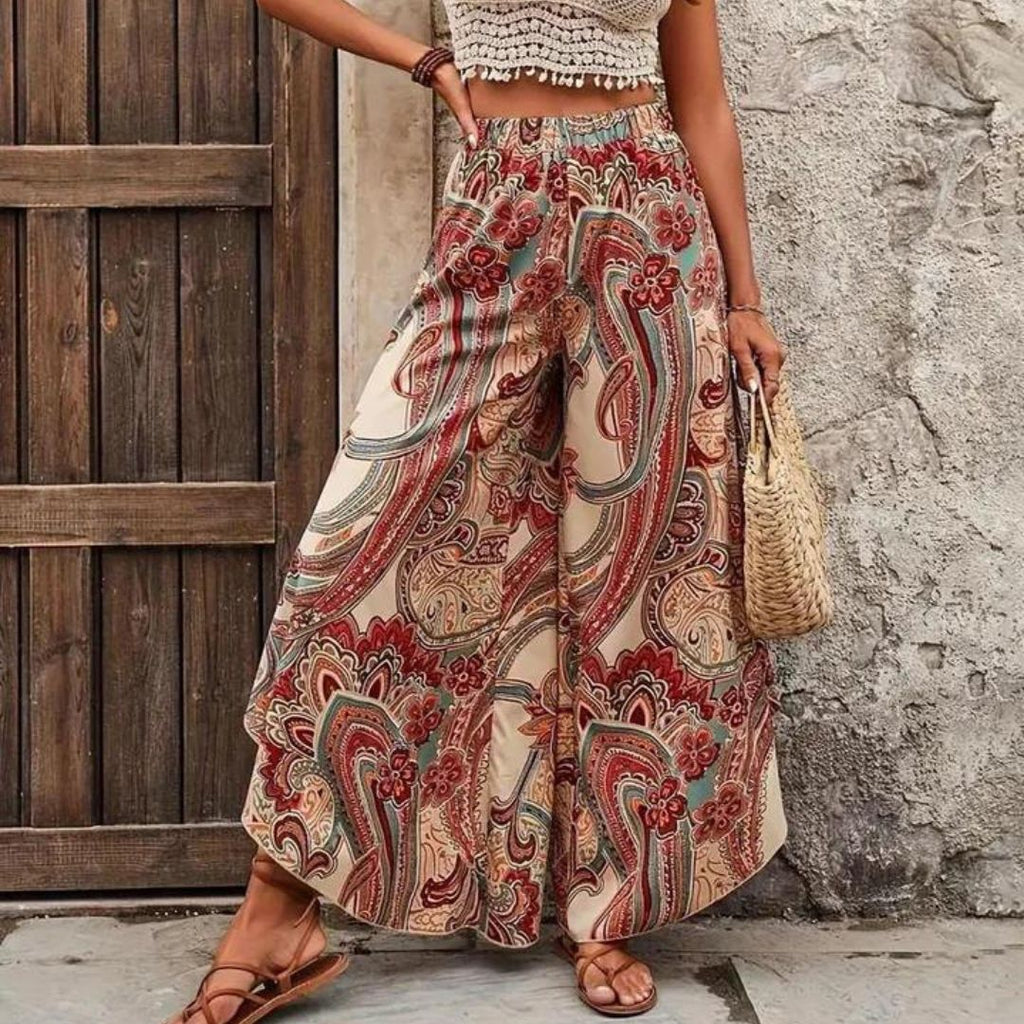 GR | Boho paisley wide-leg trousers