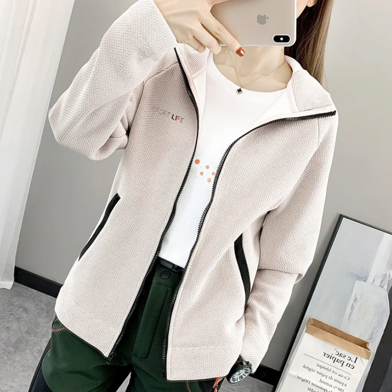 GR | Women's Fleece Jacket, Lightweight and Breathable with Zipper