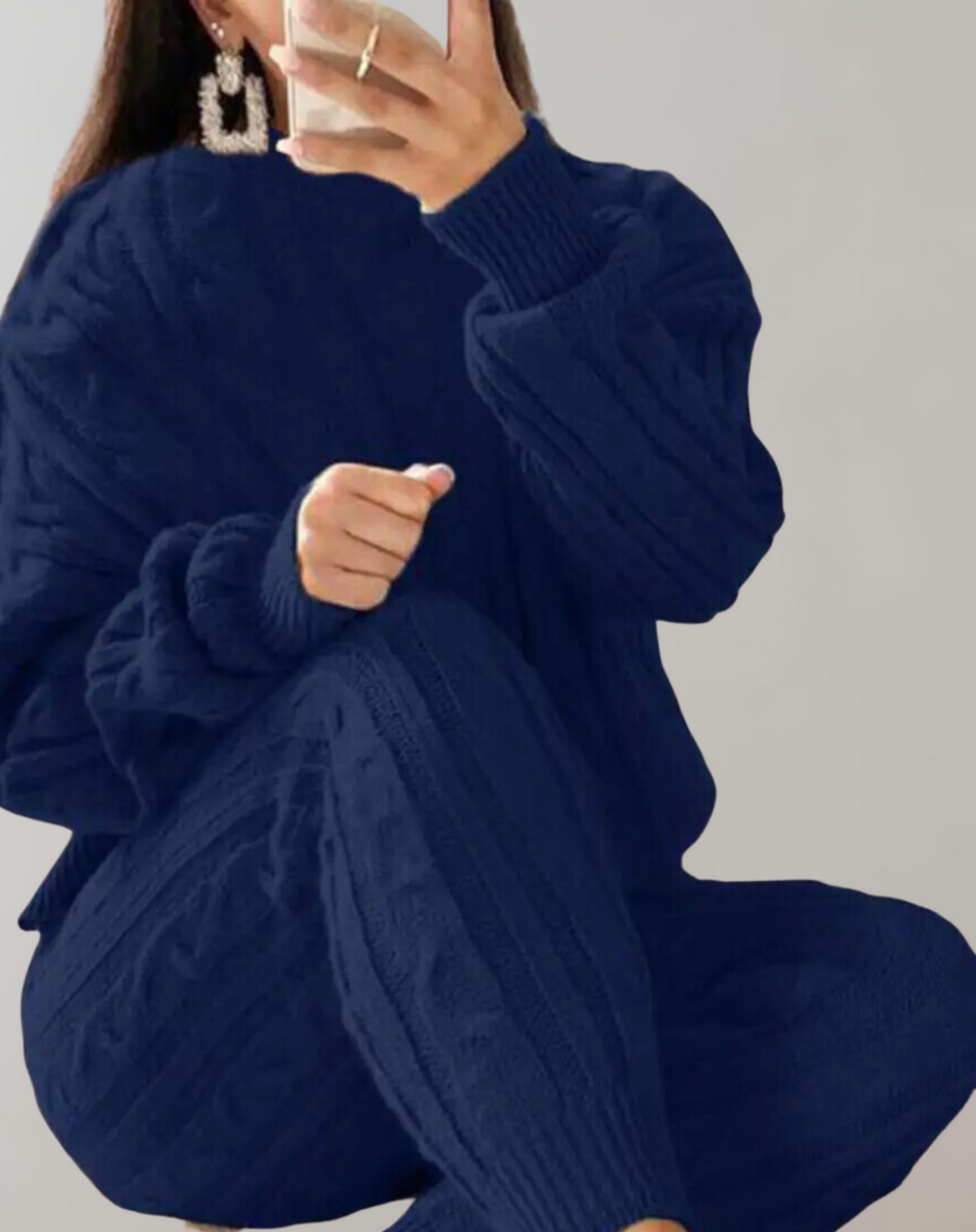 GR - Knitted Shoulder and Trousers Set
